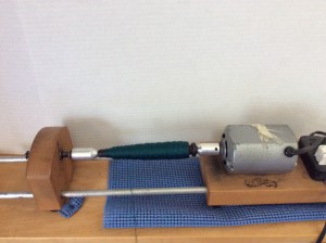 Electric bobbin winder (with attachments is also a cone winder!)